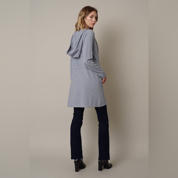 CYRUS OPEN HOODIE CARDIGAN LILY BLUE SIZE M EUC - Picture 5 of 8